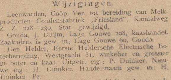 EHEB overdracht 1931